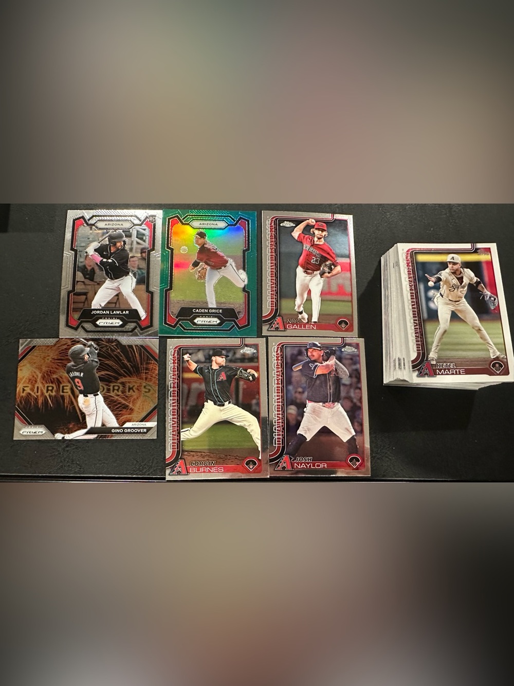 Topps Arizona Diamondbacks Cards - Red, Black, White